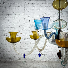 Load image into Gallery viewer, Murano Multi-Color Glass Crystal Chandelier
