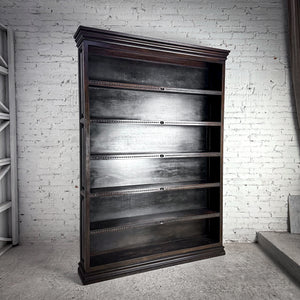 Colonial Revival Espresso Hardwood Bookcase