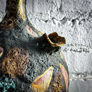 Vintage Italo Casini Brutalist Handmade Volcanic Ceramics