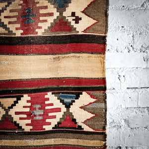 Turkish Wool Area Kilim Flatweave Rug