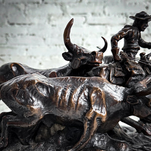 1909 Frederic Remington Reproduction Lost Wax Bronze Sculpture