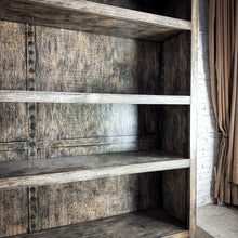 Load image into Gallery viewer, Large Farmhouse Gray Veneer Bookcase
