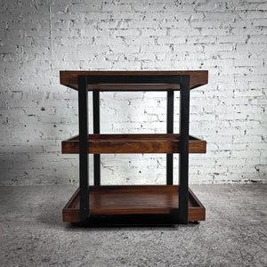 Modern Rolling Service Cart Bar Table