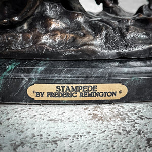 1909 Frederic Remington Reproduction Lost Wax Bronze Sculpture