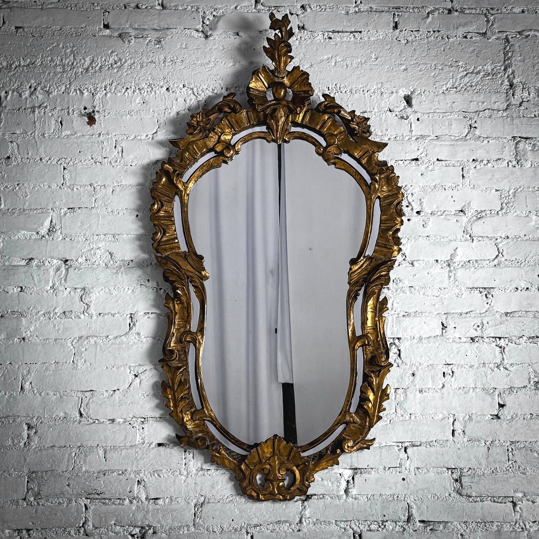 1950's Baroque Revival Giltwood Wall Mirror