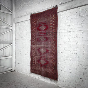 Bokhara Wool Accent Persian Knotted Rug