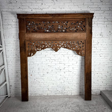 Load image into Gallery viewer, Indian Open Carved Teak Door Frame Architectural Element
