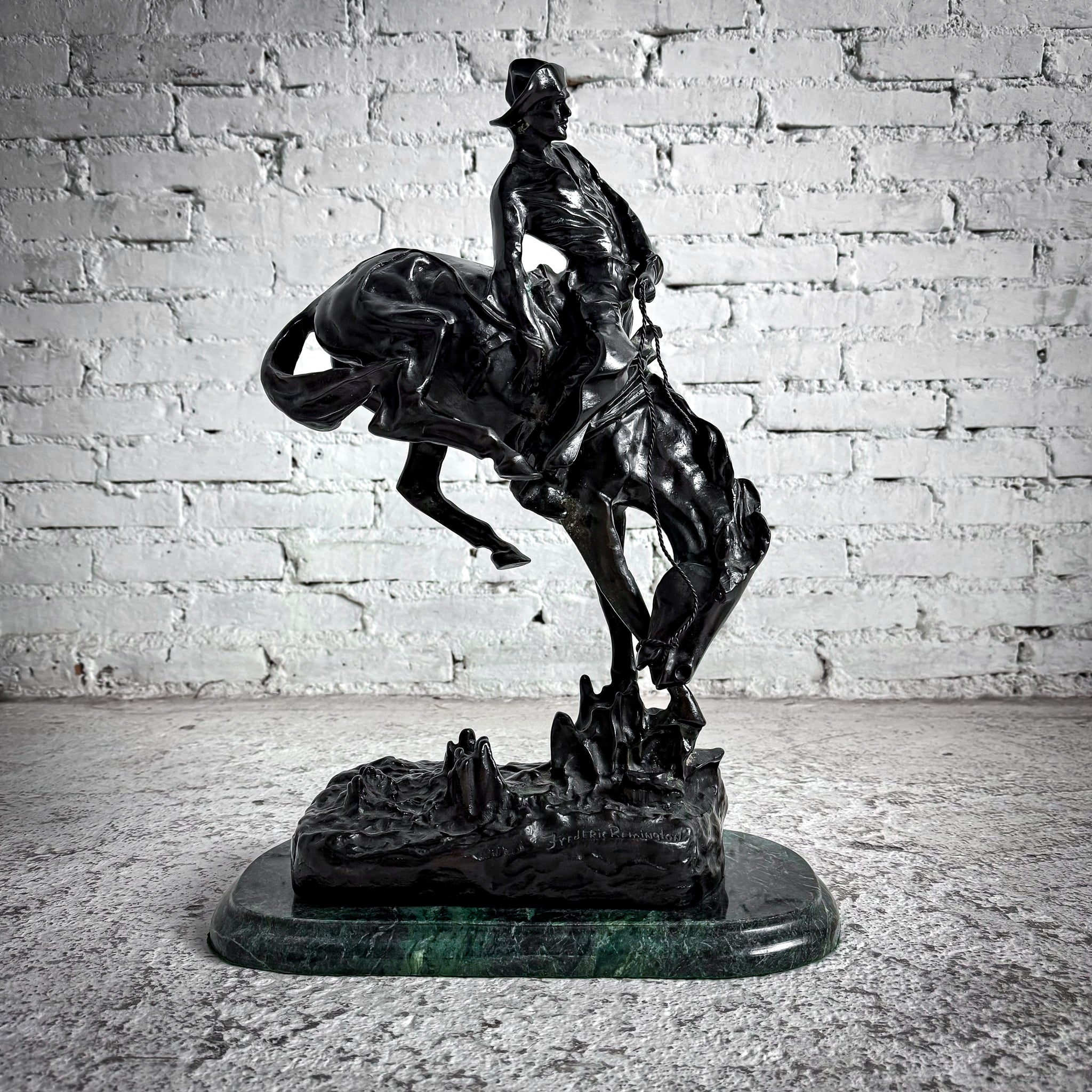 1906 Frederic Remington Western American Style Reproduction Bronze