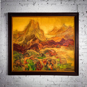 1980 Jaime Villa Post-Impressionism Oil Canvas Painting