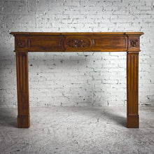 Load image into Gallery viewer, Reproduction Neoclassical Carved Walnut Mantelpiece Architectural Element
