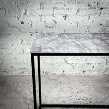 Load image into Gallery viewer, Modern Carrara Marble Top Metal Console
