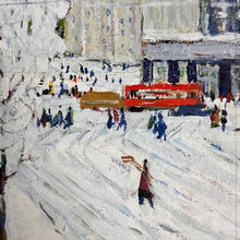 Load image into Gallery viewer, Zinovi Efimovich Popov Oil on Board Cityscape Painting

