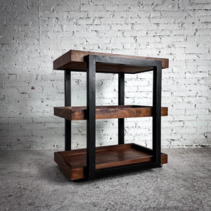 Modern Rolling Service Cart Bar Table