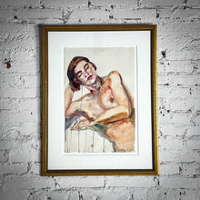 Load image into Gallery viewer, Signed Watercolor Figure Study Nude
