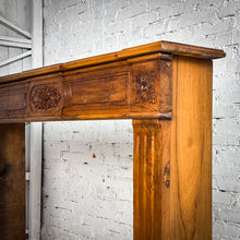Load image into Gallery viewer, Reproduction Neoclassical Carved Walnut Mantelpiece Architectural Element
