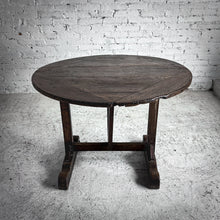Load image into Gallery viewer, 19th Century French Provincial Tilt Top Oak Accent Table

