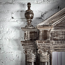 Load image into Gallery viewer, Large Neoclassical Whitewash Wood Wall Mirror

