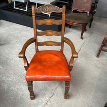 Load image into Gallery viewer, Set of 6 Romweber 1970's Viking Oak Carved Armchair
