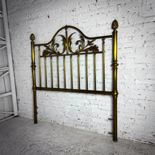 Load image into Gallery viewer, 1983 Charles P. Rogers Queen Brass Headboard
