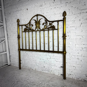 1983 Charles P. Rogers Queen Brass Headboard