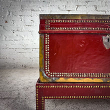 Load image into Gallery viewer, 19th Century Chinese Lacquered Leather Clad Trunk
