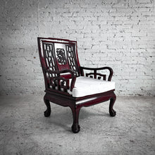 Load image into Gallery viewer, Qing Style Carved Rosewood Armchair
