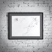 Load image into Gallery viewer, Peter Leventhal Figurative Charcoal Drawing
