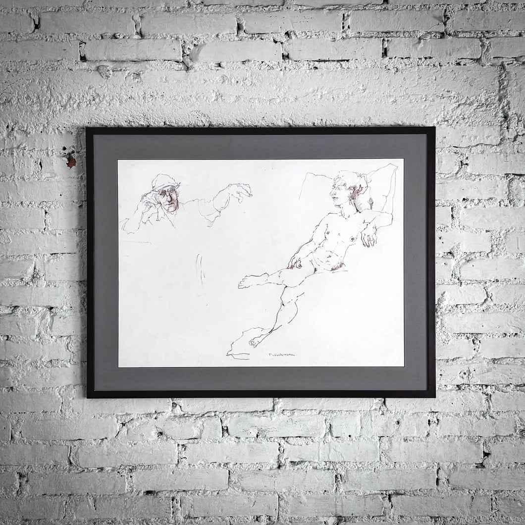 Peter Leventhal Figurative Charcoal Drawing