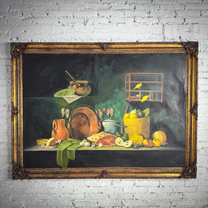 Pepe Reyes Baroque Style Chiaroscuro Still Life Painting