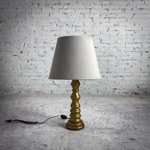 Gilt Wood Standard Table Lamp