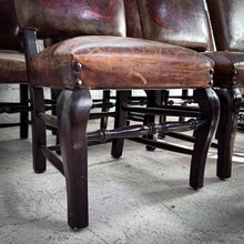 Load image into Gallery viewer, Set of 8 Rustic Painted Leather Dining Chair
