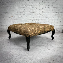 Load image into Gallery viewer, Large Rococo Style Damask Upholstered Ottoman
