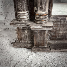 Load image into Gallery viewer, Large Neoclassical Whitewash Wood Wall Mirror

