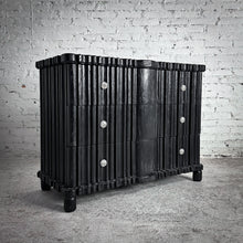 Load image into Gallery viewer, Eclectic Black Wood Dresser Chest of Drawers
