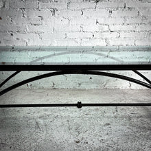 Load image into Gallery viewer, Wrought Iron 3/4" Glass Cocktail Table
