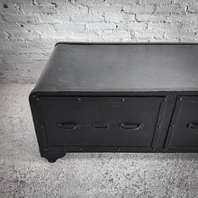 Load image into Gallery viewer, Industrial Black Bent Steel Cocktail Table
