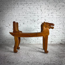 Load image into Gallery viewer, 1980&#39;s Folk Figural Mesquite Bench
