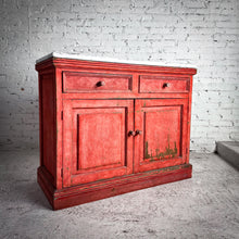 Load image into Gallery viewer, Vintage Swedish Painted Oak Sideboard
