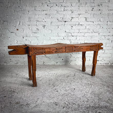 Load image into Gallery viewer, 1990&#39;s Chacmool Figural Mesquite Bench
