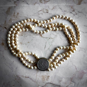 Piedras Contemporary Mexican Pearl Multi-Strand Necklace
