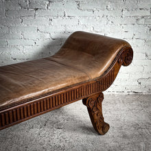 Load image into Gallery viewer, Old World Leather Bench
