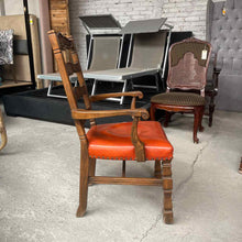 Load image into Gallery viewer, Set of 6 Romweber 1970's Viking Oak Carved Armchair
