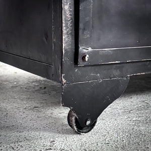 Industrial Black Bent Steel Cocktail Table