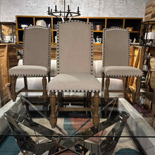 Load image into Gallery viewer, Set of 8 French Beige Fabric Dining Chair
