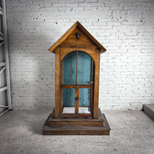 Load image into Gallery viewer, Monumental Gothic Revival Pine Shrine Birdcage
