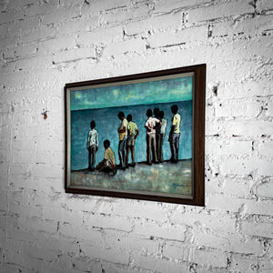Vintage Signed Figurative Painting