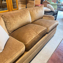Load image into Gallery viewer, Traditional Brown Velour Sofa
