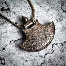 Load image into Gallery viewer, Contemporary Ethnic Sterling Silver Amulet Pendant Necklace
