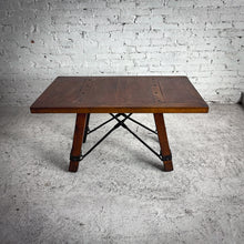 Load image into Gallery viewer, Industrial Wood &amp; Iron Cocktail Table
