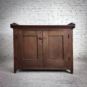 Early 20th C. Mission Oak Storage Cabinet
